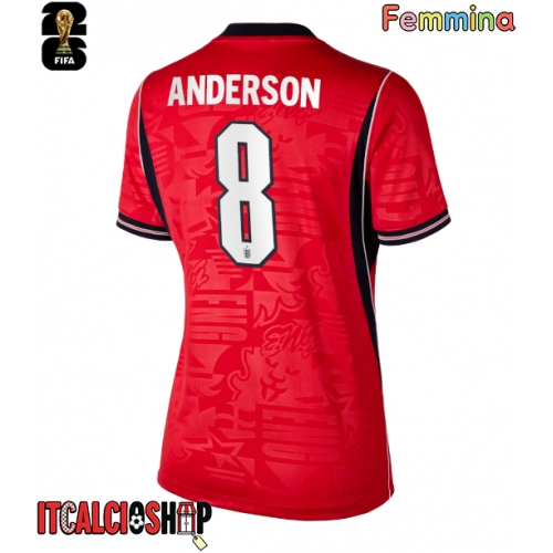 Inghilterra Elliot Anderson #8 Seconda Maglia Femmina Mondiali 2026 Manica Corta